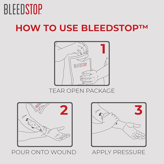 BleedStop First Aid Powder for Blood Clotting, Trauma Kit, Blood Thinner - Image 4