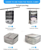 Grand Fusion Stow-N-Go Portable Hanging Travel Shelves, Packing Organizer - Image 8