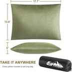 Ivellow Memory Foam Travel Pillow Compressible Camping Pillow - Image 5