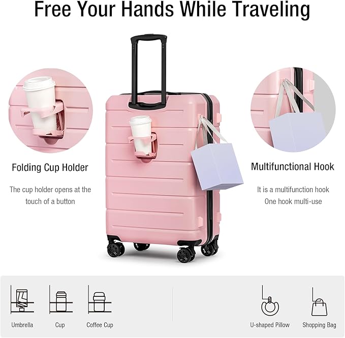 KYME 26 Inch Luggage TSA Approved Hardshell 26" Suitcases - Image 2