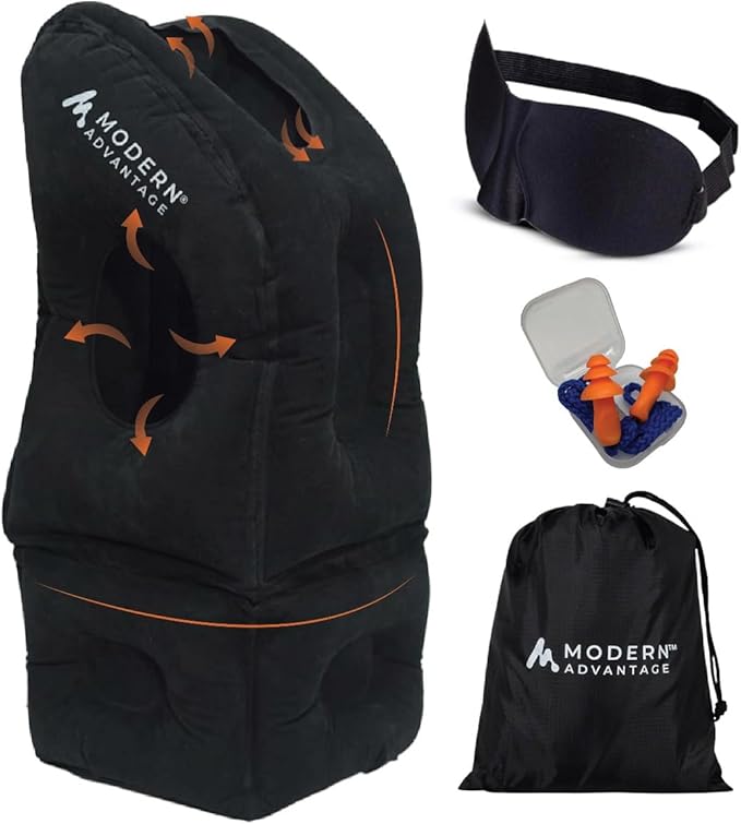 Modern Advantage Inflatable Travel Pillow by ModernAdvantage