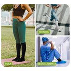 Viscose Made from Bamboo Compression Socks for Women&Men 20 (Large / 4 Pair-mix3)