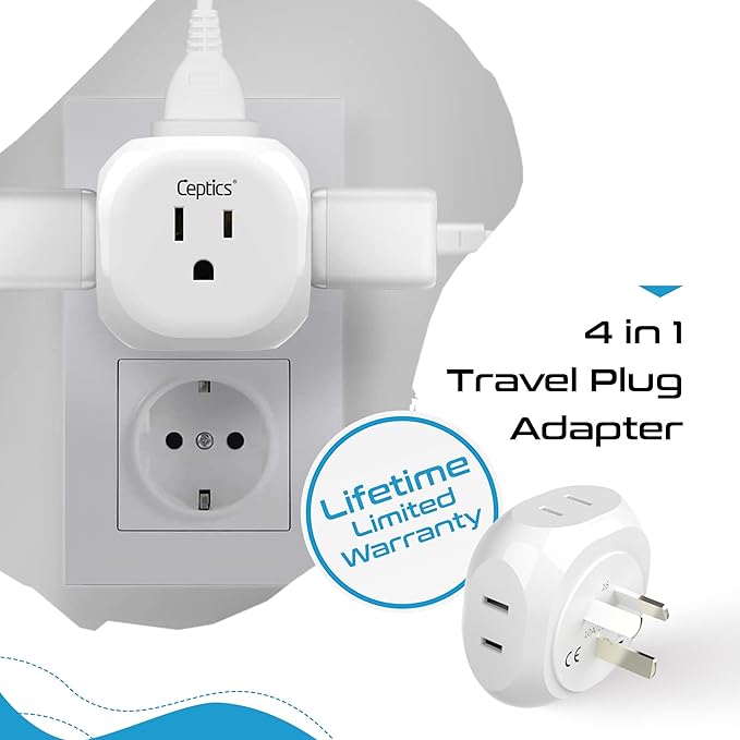 Ceptics Australia, New Zealand, China Travel Plug Adapter by - Image 6