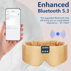 Joythink Sleep Headphones Bluetooth Sleep Mask Silk Headband Earphones - Image 6