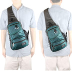 Sling Bag Chest Shoulder Backpack Crossbody Multipurpose Daypack - Image 2