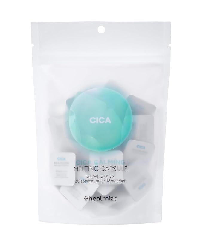 CICA Calming Melting Snowball Capsule (30ea) – 5,422ppm Centella Asiatica Ferment Extract with Hyaluronic Acid & Collagen – Soothing, Hydrating, Barrier-Strengthening Freeze-Dried Capsule