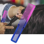 Hair Styling Comb, 2-in-1 Cutting Styling Comb Carbon Teeth Hairdressing Tool for Precision Cutting, Sectionin Detangling Black Salon Comb for Men, Women Kids Home Use