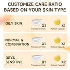 Deep Retinol Collagen Capsule Cream - Retinol Cream for Face Anti Aging Day and Night Golden Capsule Face Moisturizer with Hyaluronic Acid for All Skin, Firming, Wrinkles