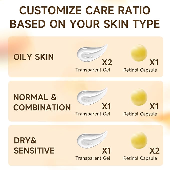 Deep Retinol Collagen Capsule Cream - Retinol Cream for Face Anti Aging Day and Night Golden Capsule Face Moisturizer with Hyaluronic Acid for All Skin, Firming, Wrinkles