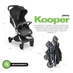 Joovy Kooper Lightweight Baby Stroller Featuring Removable, Swing-Open Tray - Image 6