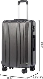 Coolife Luggage Suitcase PC+ABS - Image 8
