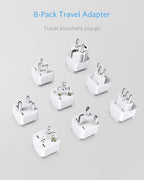 BESTEK Worldwide Travel Plug Adapter Set, Grounded Universal Power Plug Adapter - Image 7