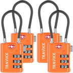 TSA Approved Luggage Locks, Travel Locks Which Also Work Great as Gym Locks by TRAVOCE