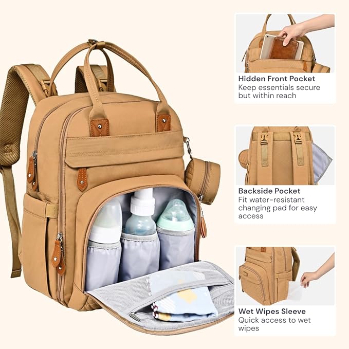 BabbleRoo Diaper Bag Backpack - Image 6