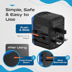 Ceptics Universal Travel Adapter, 5 in 1 Universal Laptop Charger - Image 8