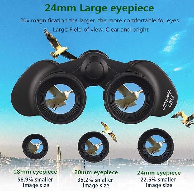Binoculars for Adults 20x50 High Power Low Light Waterproof HD Compact - Image 3