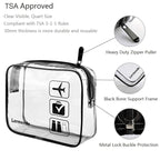 Lermende 2pcs Clear Toiletry Bag TSA Approved Travel Bag, Carry On - Image 3