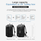 Men Travel Backpack vacuum compression 17 inch Laptop Backpack Business Large - Image 3