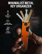 Key Organizer Key Holder Compact Key Case Minimalist Metal Key Chain Key Holder - Image 3
