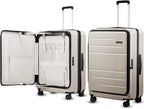 LUGGEX Checked Suitcase Top Opening, FLT Expandable Polycarbonate Hard Shell by LuggeXLUGGAGE