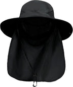 PFFY Sun Bucket Hats for Men Women 3” Wide Brim UPF 50+ Fishing & Beach Hat by PFFY