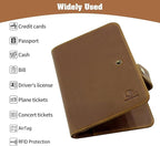 Jack&Chris Genuine Leather Handmade Passport Holder - Image 5