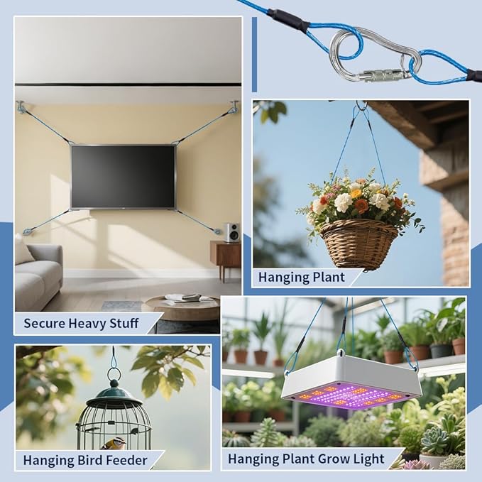 3.3mm Steel Wire Rope Outdoor Travel Security Cable Lock, Braided Steel Coated - Image 5