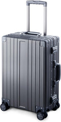 TRAVELKING All Aluminum Carry On Luggage Zipperless Hard Shell Luggage Case by TRAVELKING