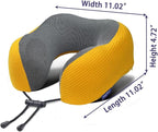 napfun Neck Pillow for Traveling, Upgraded Travel Neck Pillow for Airplane 100% - Image 5
