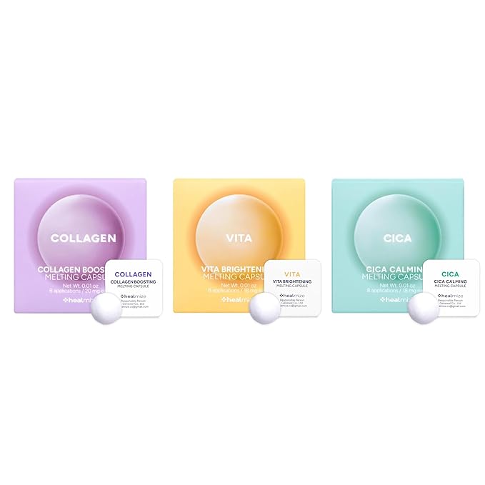 Melting Snowball Capsule - Collagen Boosting, CICA Calming, Vitamin C - Freeze-Dried