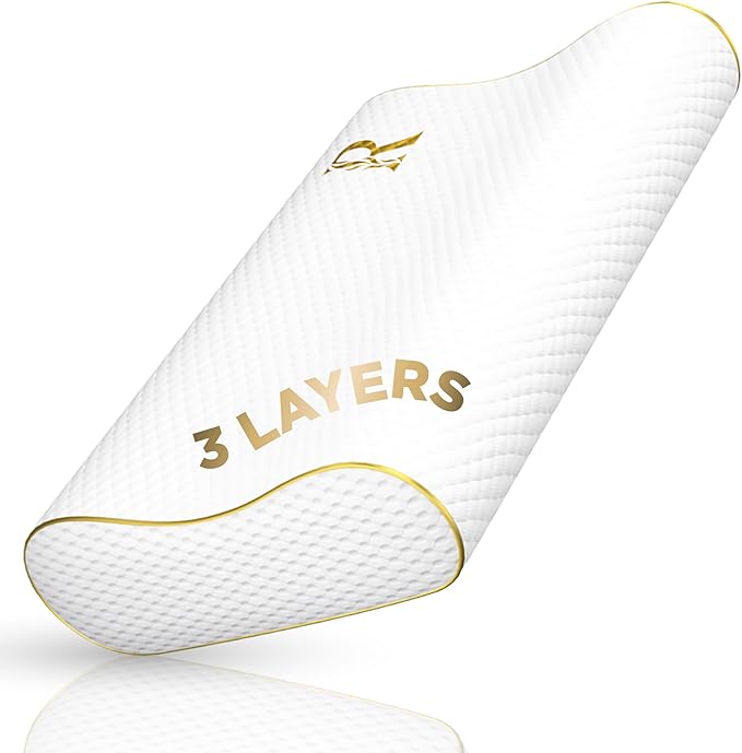 Royal Therapy King Memory Foam Pillow – Ergonomic Cervical Pillow by ROYALTHERAPY