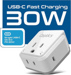 Ceptics World Travel Plug Adapter Set, Safe USB-C 3.0-2 USA Socket, 30W PD & QC - Image 2