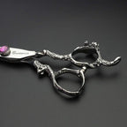 SHARONDS Hair Cutting Scissors Hairdressing Scissors Thinning Scissor Professional Barber Salon Home Shear For Men Women (7 inch flat)