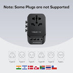 MOMAX European Travel Plug Adapter, Worldwide All in One Travel Adapter - Image 5