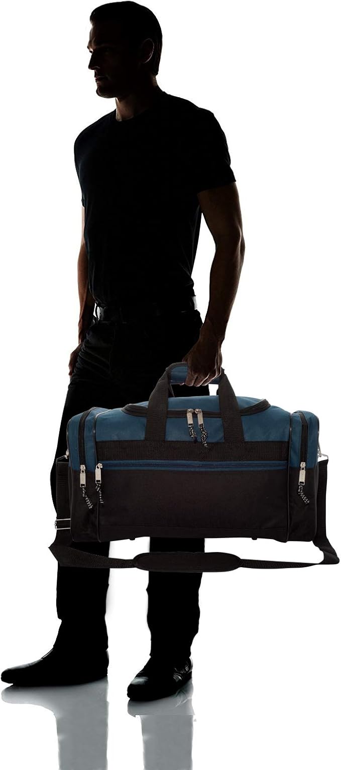 DALIX 17" Blank Duffle Bag Duffel Bag Travel Size Sports Durable Gym Bag - Image 7