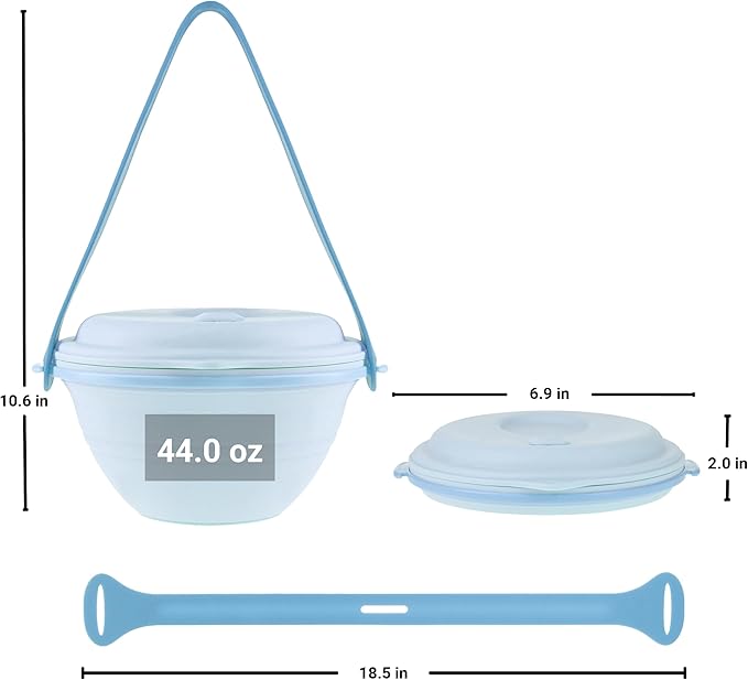 kūpaa Bowl & Carrier Duet – Microwave Safe Silicone Lunch Box - Image 5