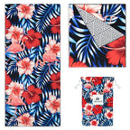 Quick Dry Microfiber Beach Towel (Flamingo / Extra Large 78x35")