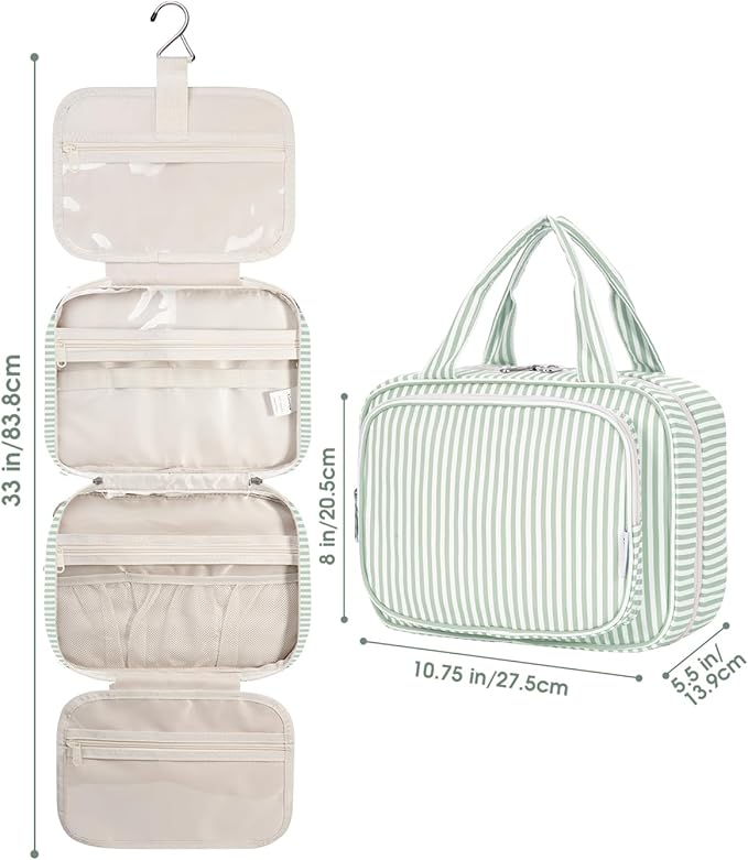 Narwey Striped Hanging Toiletry Bag - Image 8