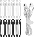 Nearockle 16Pcs 4.2" Silicone Cable Ties Cord Organizer by ELECTRONICSORGANIZATION