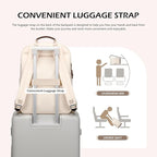 Laptop Backpack for Women Travel Carry On Bag Weekender Business Multilayer - Image 7