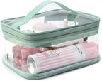 Makeup Bag Zipper Waterproof Portable Travel Storage Pouch 2 Pcs - Image 5