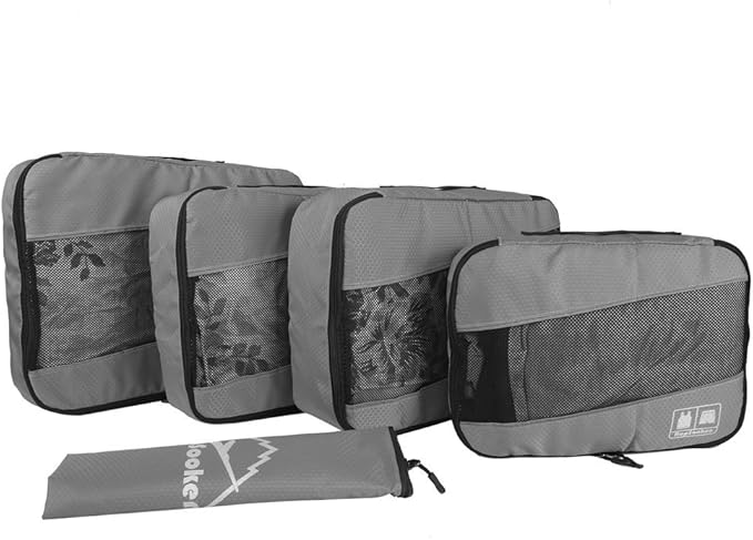 5 Set Packing Cubes for Travel Large Suitcase Luggage Organizer Bags Travel - Image 2