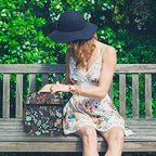 Insulated Lunch Bag Women (Black Floral)