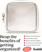 Clear Makeup Bag Zipper Pouch, Transparent Cosmetic Case Organizer, TSA - Image 6