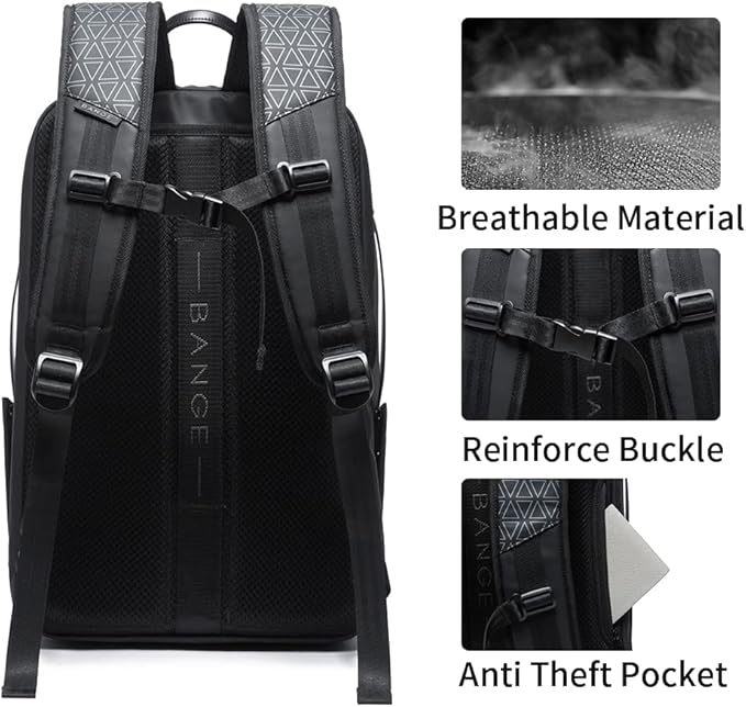 BANGE 45L Expandable Travel Backpacks, Weekender Carry On Backpack, Flight - Image 5