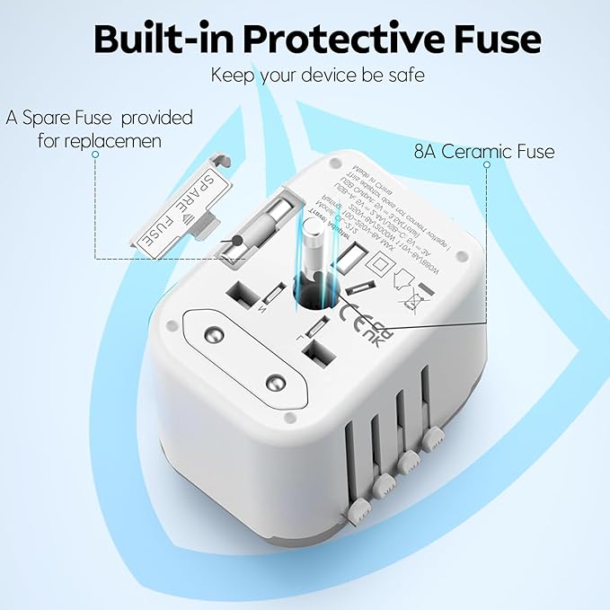 JMFONE International Power Plug Adapter, Universal Travel Adapter - Image 6