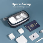 pack all Clear Electronic Organizer, TPU Cable Organizer Bag, Compact Cord - Image 2