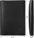 Ringsun Leather Passport Cover for Men Women, RFID Passport Wallet Case Travel - Image 3