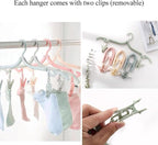 24 Pcs Travel Hangers with 48 Pcs Clips, Portable Folding Clothes Hangers - Image 6