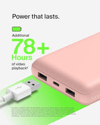 Belkin Portable Charger, USB C Power Bank 20000 mAh w/ 1xUSB-C Port & 2xUSB-A - Image 7